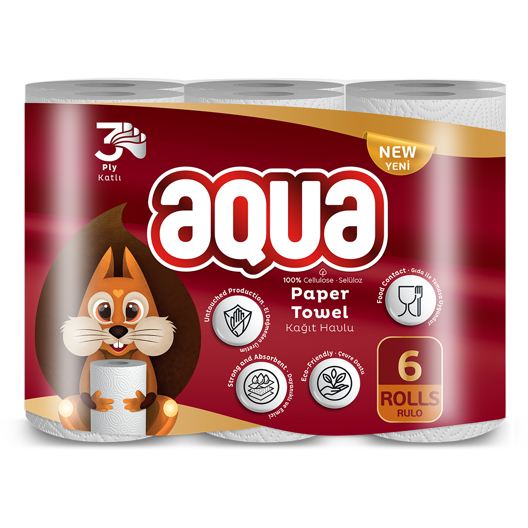aqua 6lı kağıt havlu