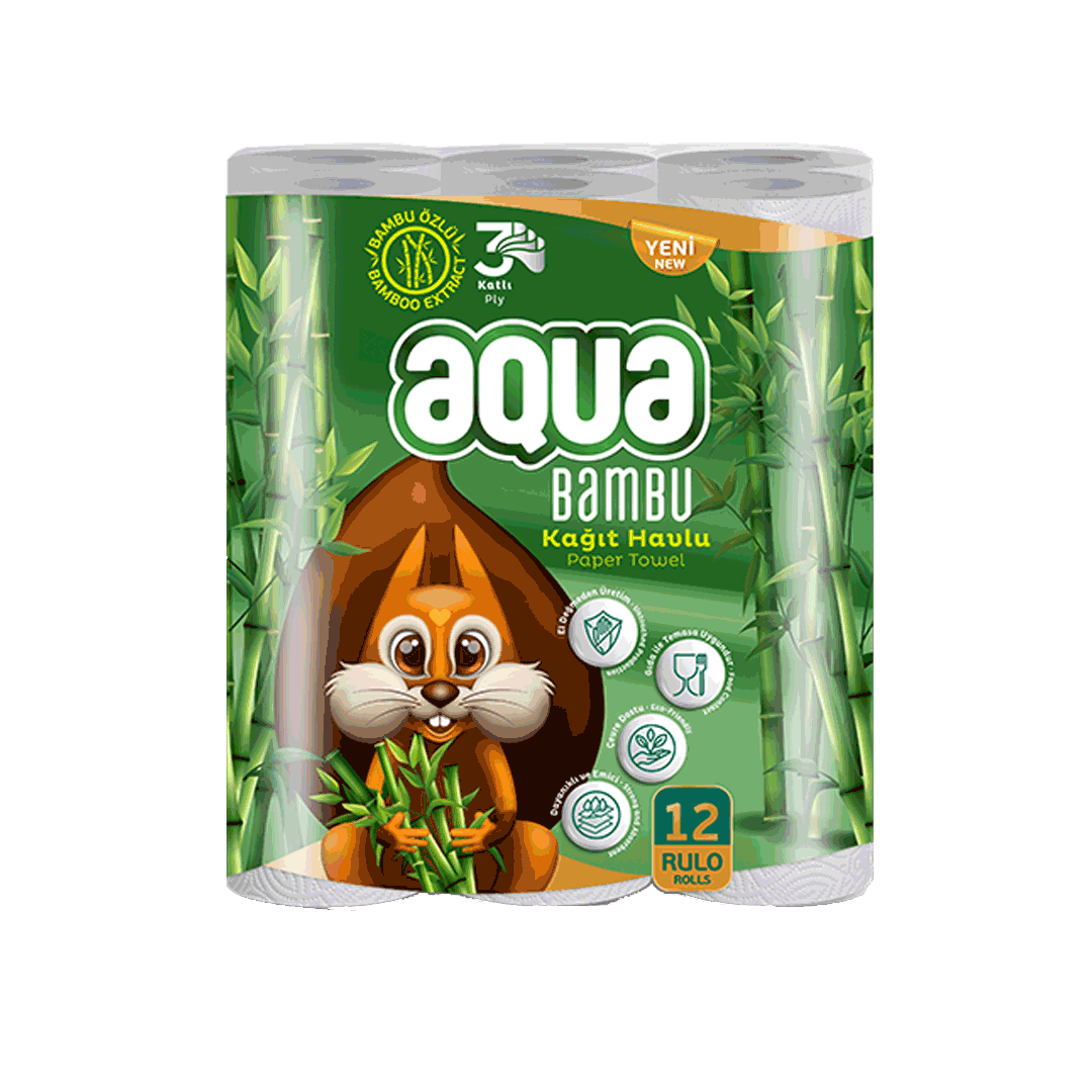 aqua bambu kağıt havlu 12li