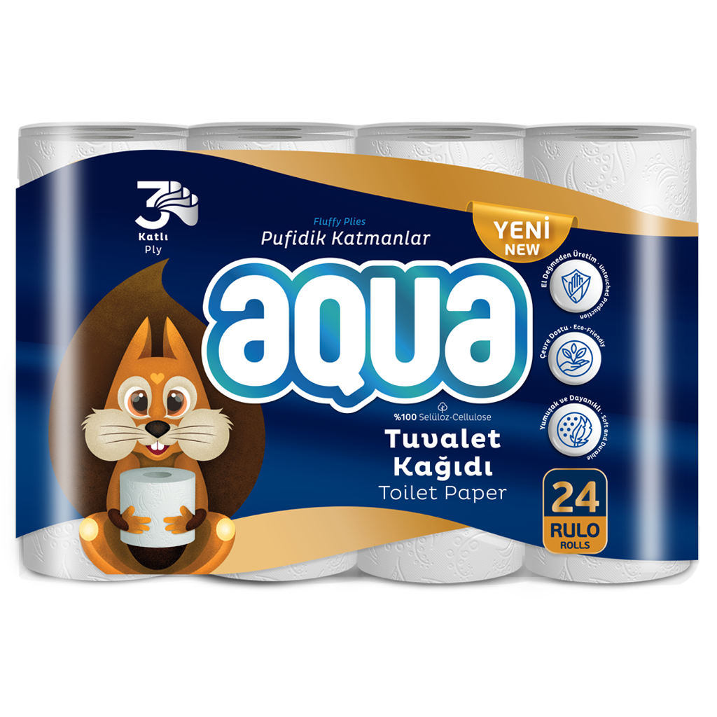 aqua 24lü tuvalet kağıdı