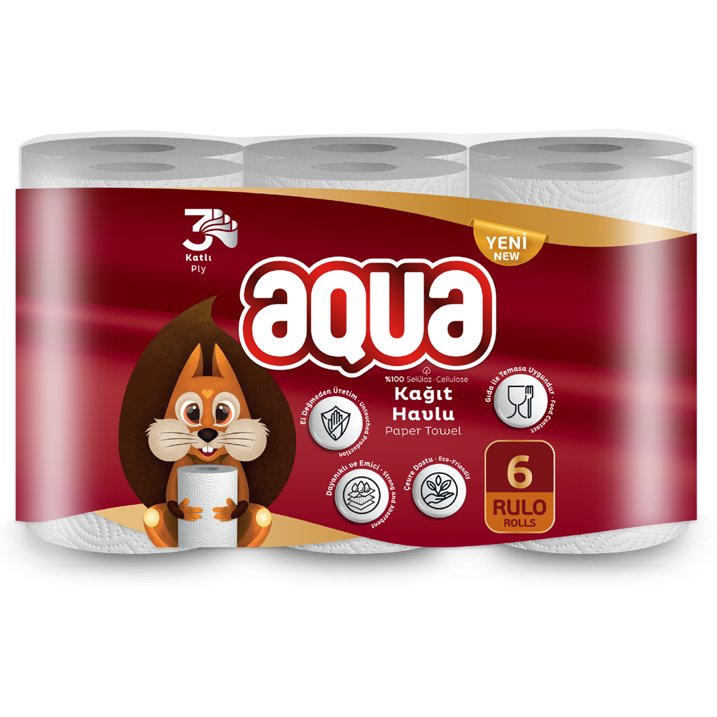 aqua 6li Kağıt Havlu